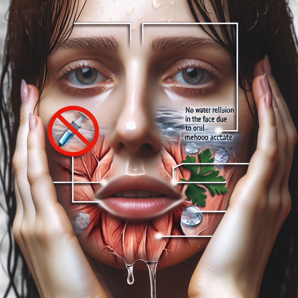 Keine Wasserbindung im Gesicht durch Methanolonacetat oral